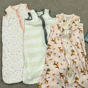 Three Burt’s Bees Beekeeper Sleep Sacks + Two other sleep sacks!